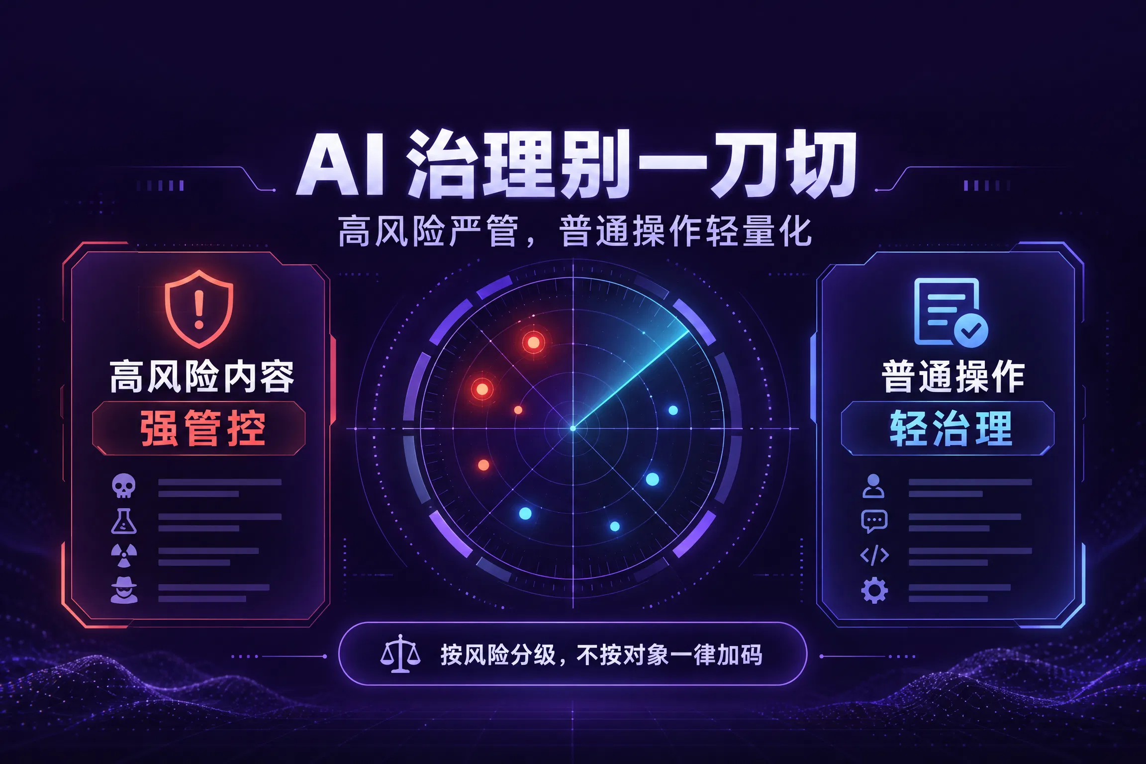 别对 AI 回答“一刀切”：高风险内容强管控，普通操作轻量治理